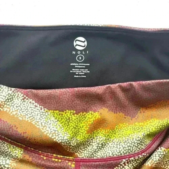 Noli Earthy Dot Camo Sedona Higb Waist Quick Wick 4 Way Stretch Legging Size S - Picture 11 of 15